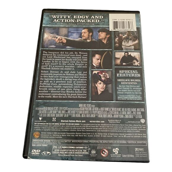 Sherlock Holmes DVD VERY GOOD 2009 Widescreen - Picture 3 of 4